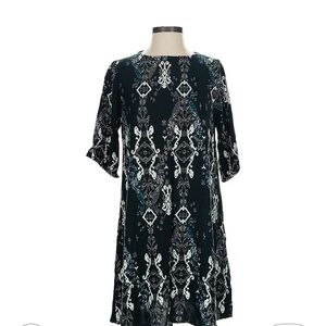 Bel Kazan Chic Patterned Dress Sz S